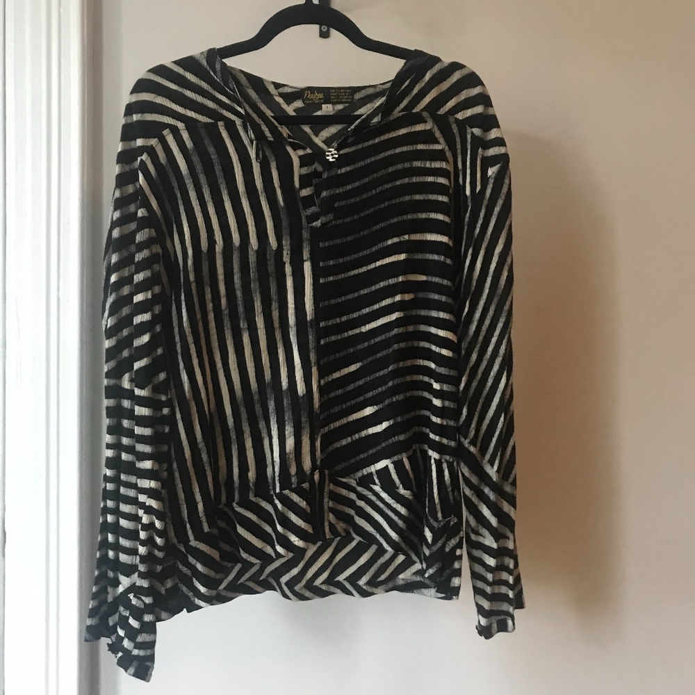 VINTAGE contrast dyed blouse